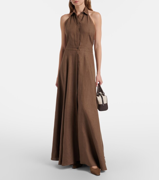 Ralph Lauren Collection Eldred linen maxi dress