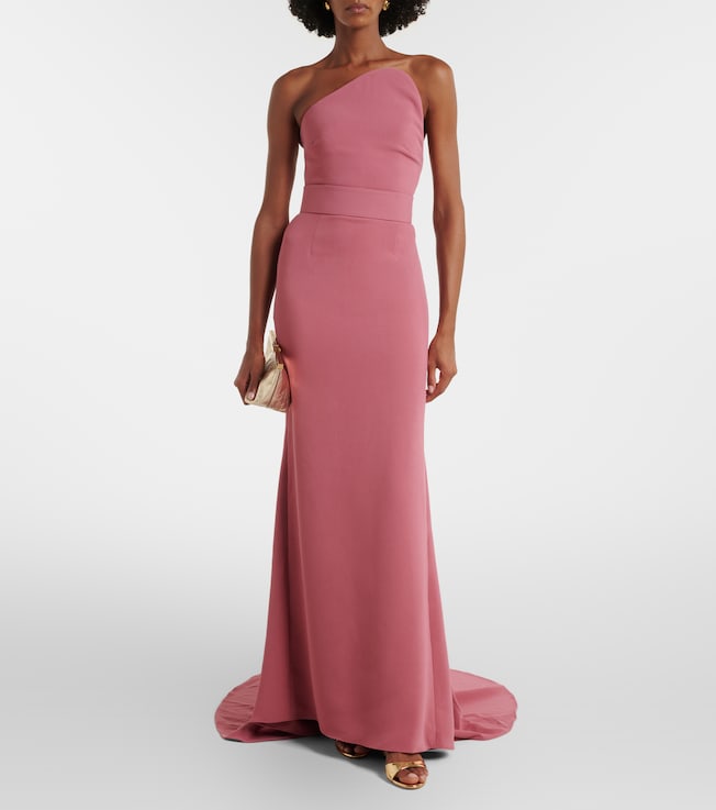 Solace London Seraphina one-shoulder gown