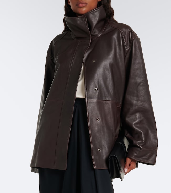 NOUR HAMMOUR Lowen leather jacket