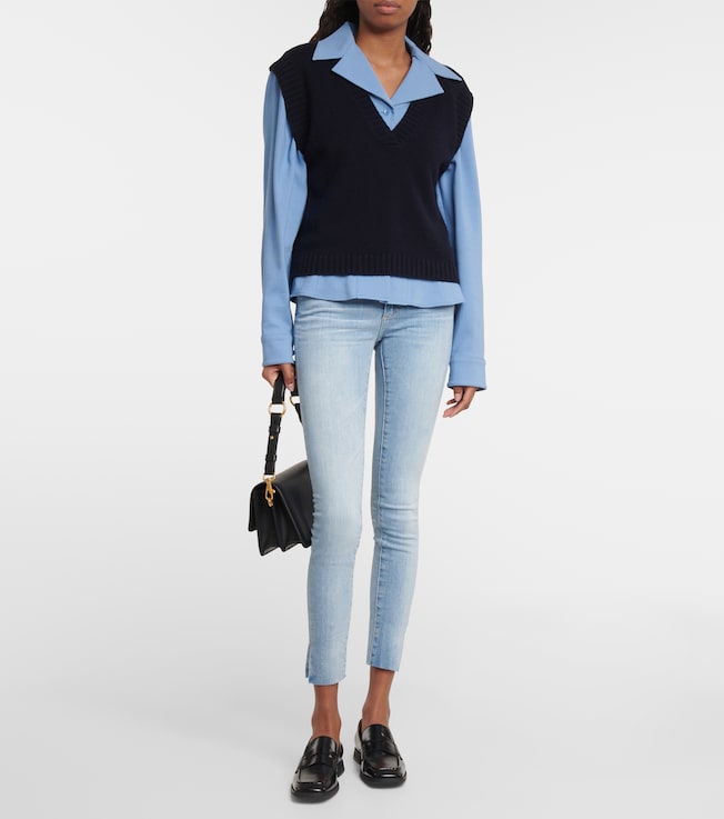 AG Jeans Split cuff skinny jeans