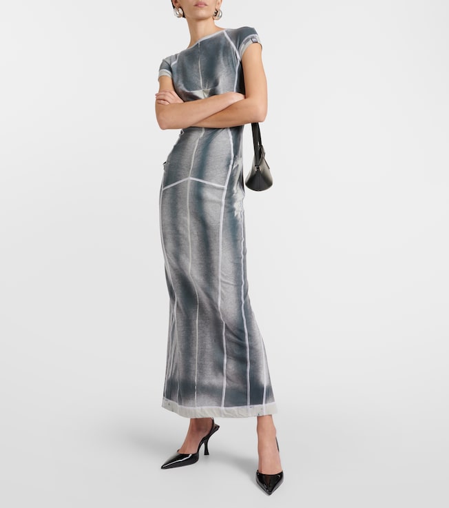 KNWLS Raze printed cotton maxi dress