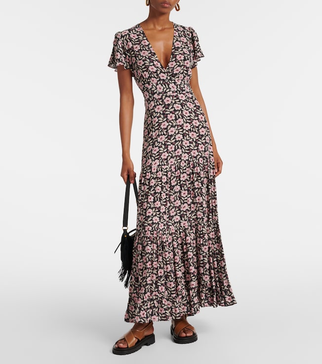 RIXO Delicia floral maxi dress