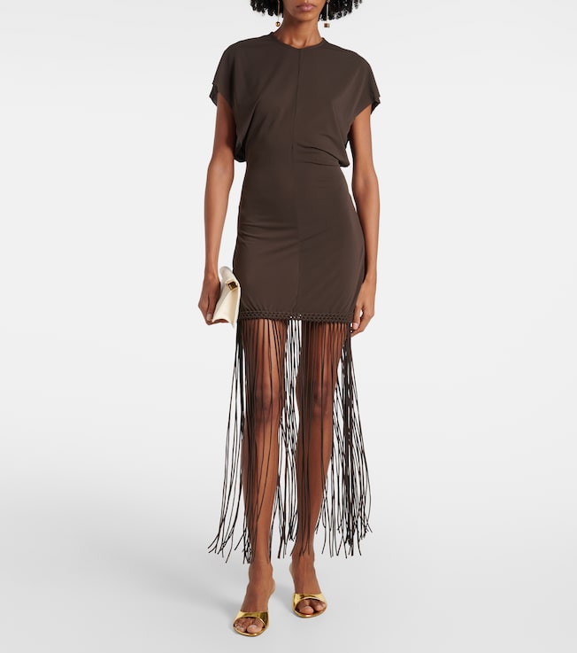 Faithfull Brita fringed minidress