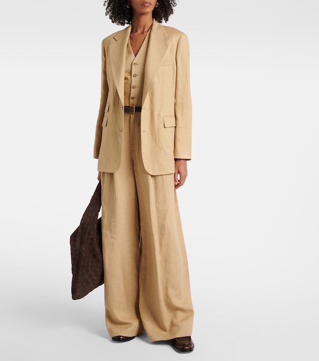 Ralph Lauren Collection Russel silk and linen blazer