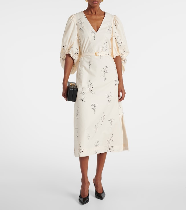 Altuzarra Corrie belted floral cotton midi dress