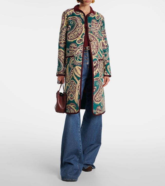 Etro Reversible jacquard coat