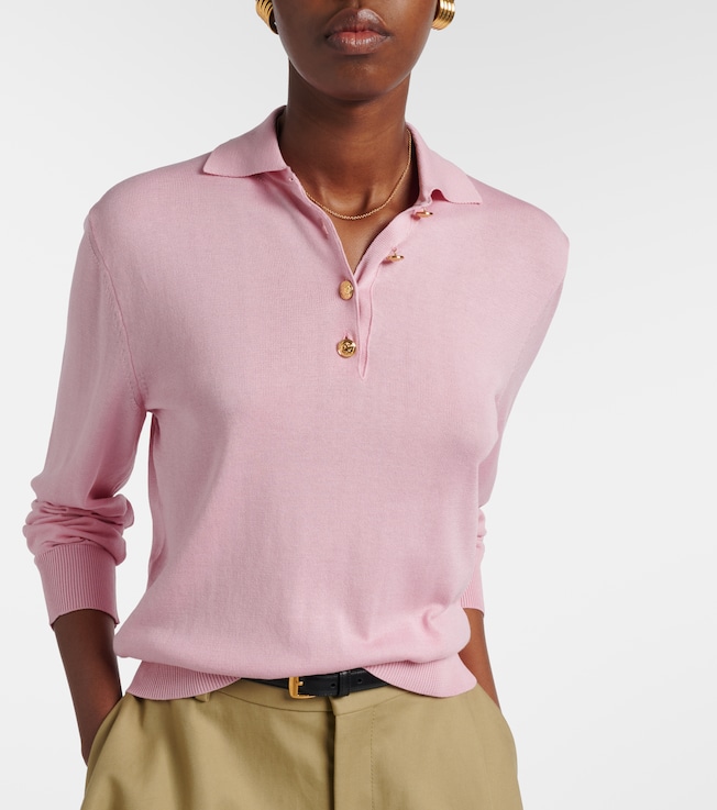 Blazé Milano Alegria silk and cotton polo sweater