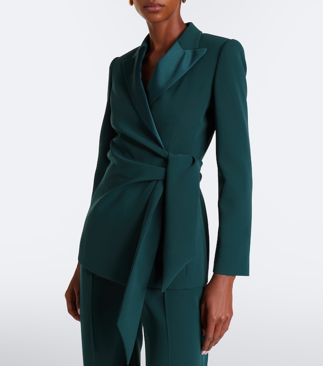 Max Mara Max Mara Elegante cady wrap blazer