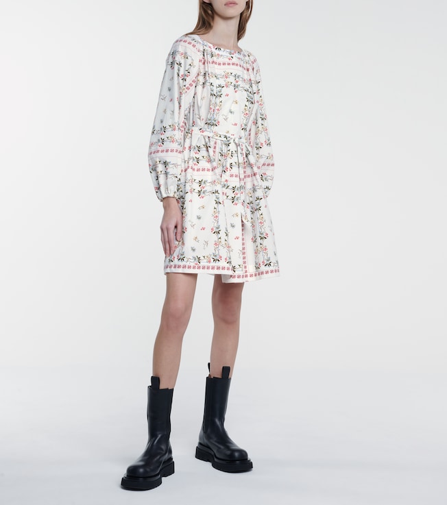 Etro Floral cotton minidress