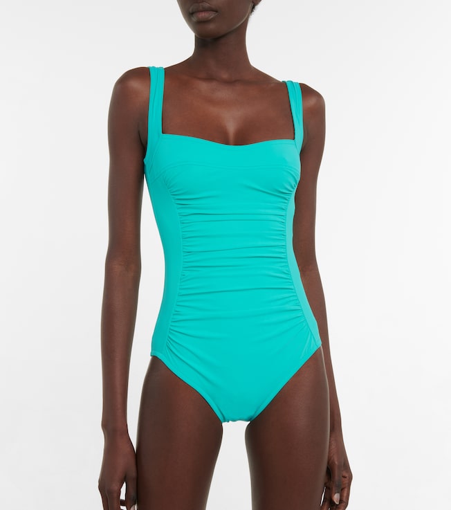 Karla Colletto Basics ruched swimsuit