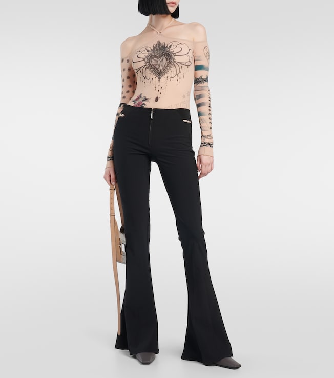 Jean Paul Gaultier x KNWLS cutout flared pants