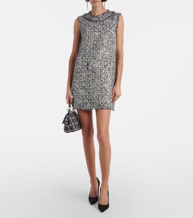 Dolce&Gabbana Tweed lamé minidress