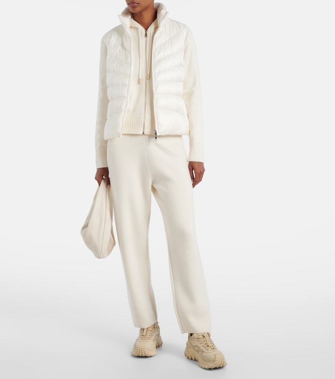 Moncler Down-paneled cardigan