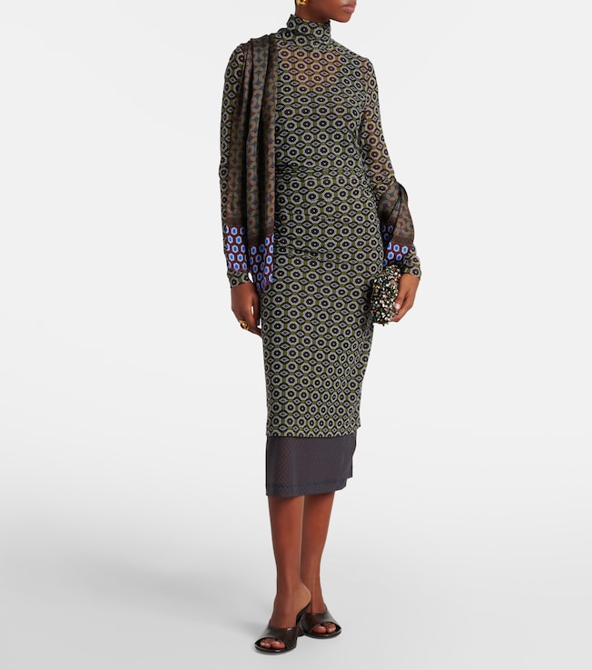 Dries Van Noten Printed midi dress