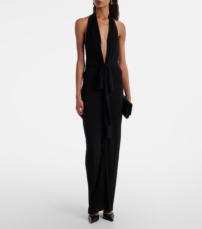 Norma Kamali Halterneck maxi dress
