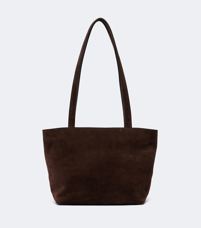 The Row Parker Medium suede tote bag