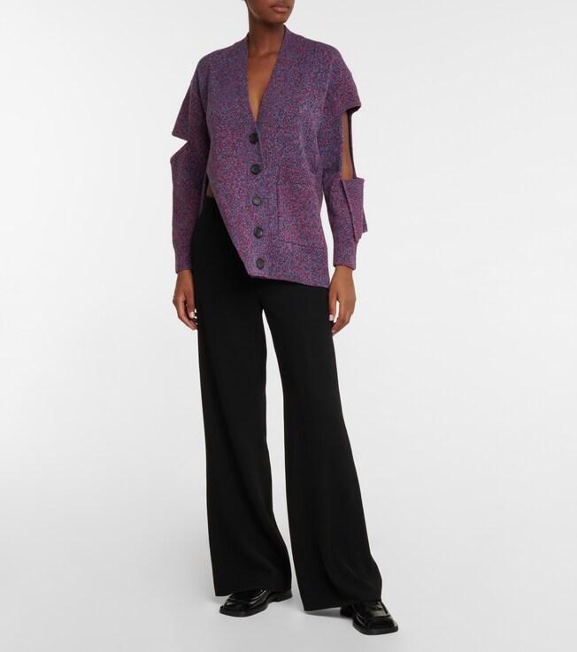 CHRISTOPHER KANE Deconstructed virgin wool cardigan