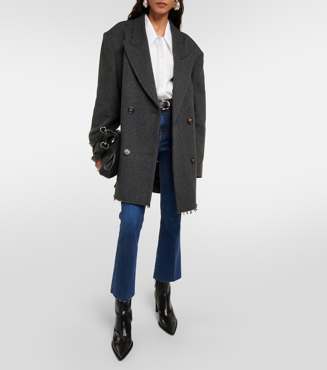 FRAME Le Crop Mini Boot mid-rise bootcut jeans