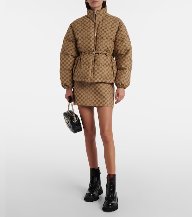 Gucci GG Canvas down jacket