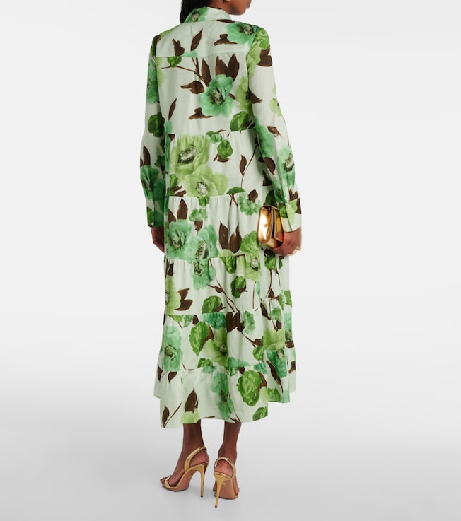 Erdem Erdem Floral cotton shirt dress