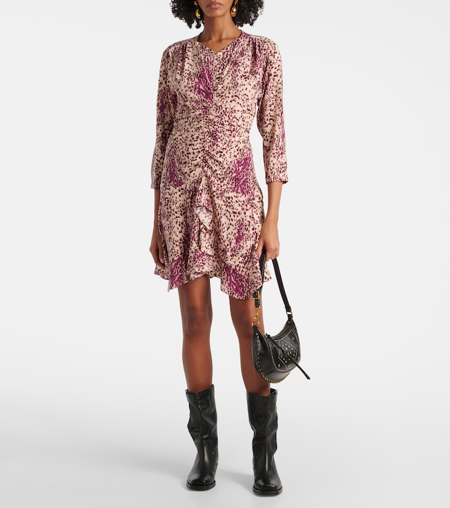 Isabel Marant Octavia printed silk-blend minidress