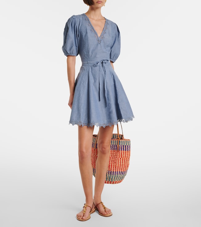 Ulla Johnson Camila lace-trimmed cotton minidress