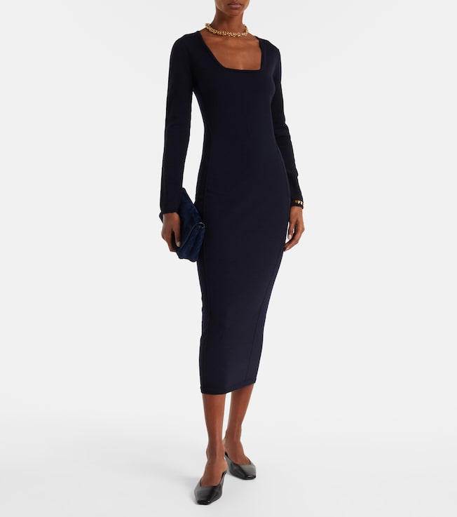 Max Mara Sophia wool-blend midi dress