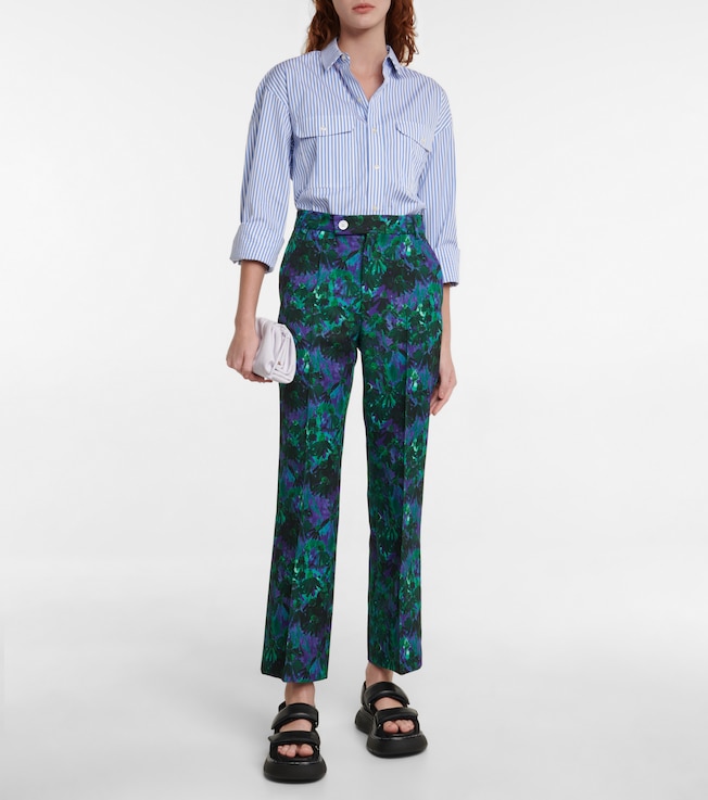Plan C Cropped floral pants
