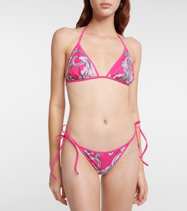 Versace Baroque reversible bikini bottoms