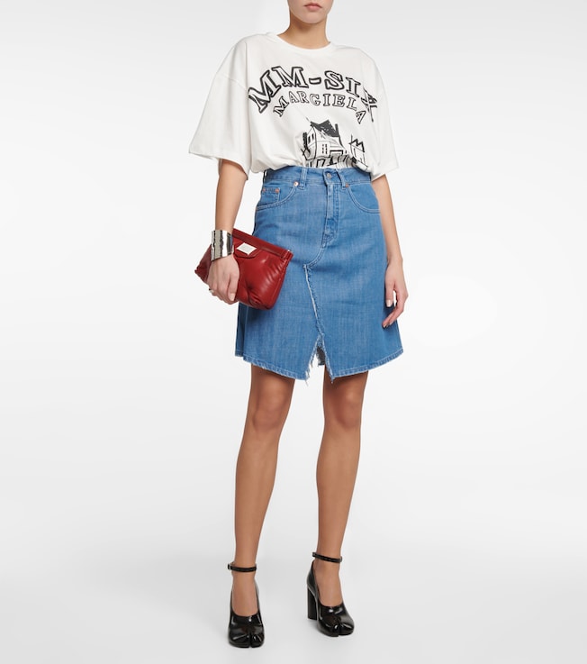 MM6 Maison Margiela Denim miniskirt