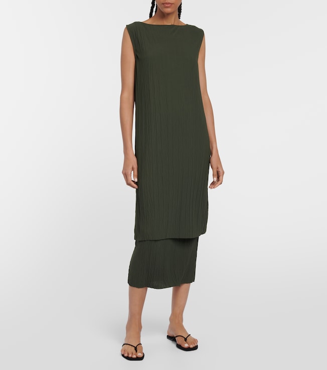 Max Mara Leisure Teulada pleated jersey dress