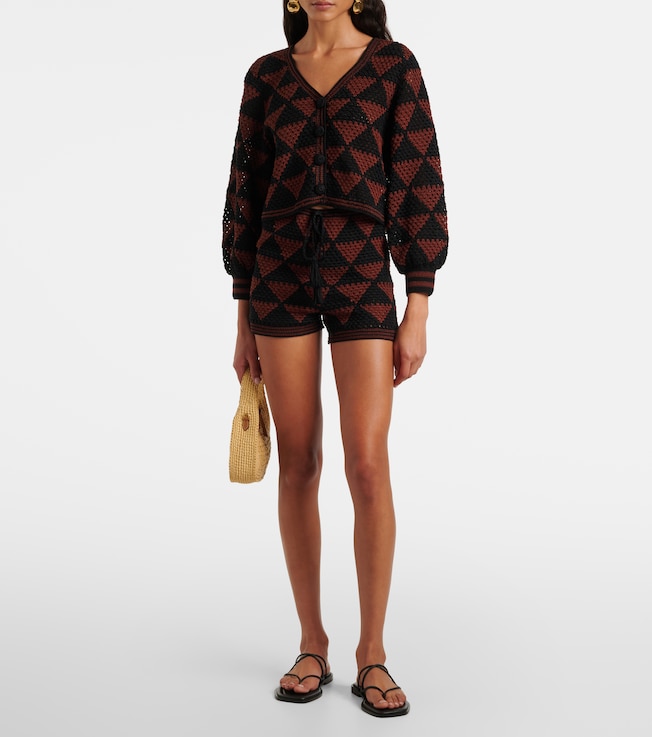 Anna Kosturova Malia crochet cotton cardigan