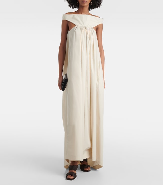 Rick Owens Chalice cutout cotton poplin maxi dress