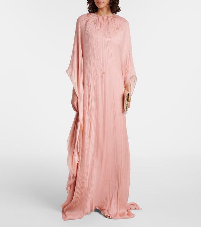 MARMAR HALIM Embellished silk kaftan