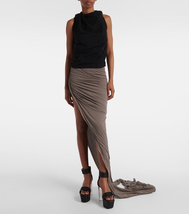 Rick Owens Edfu cotton maxi skirt