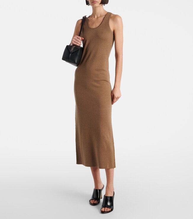 Max Mara Aceri virgin wool midi dress