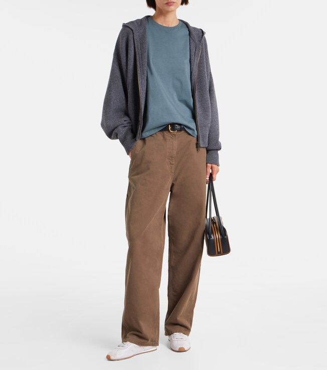 LISA YANG Lilia hooded cashmere zip-up sweater