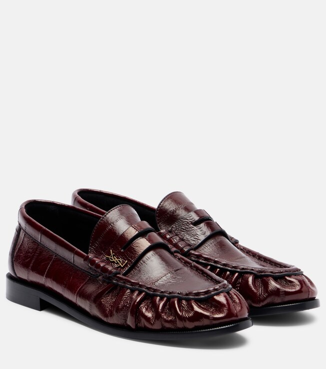 Saint Laurent Saint Laurent Le Loafer eel leather penny loafers