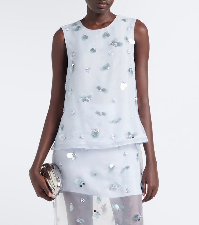 SIMKHAI Celia embellished top