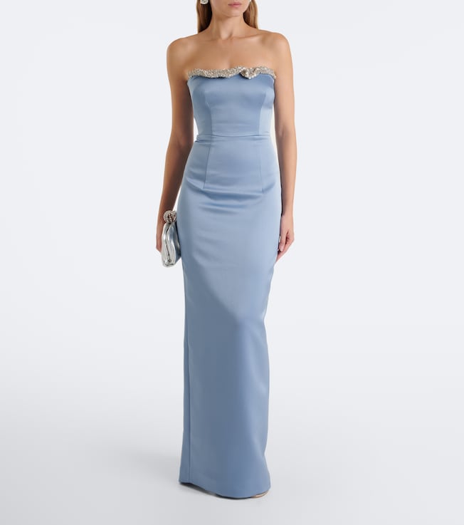 Rachel Gilbert Rachel Gilbert Lorna embellished bustier gown
