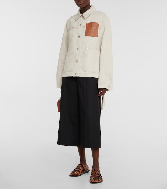 Loewe Anagram cotton and linen jacket