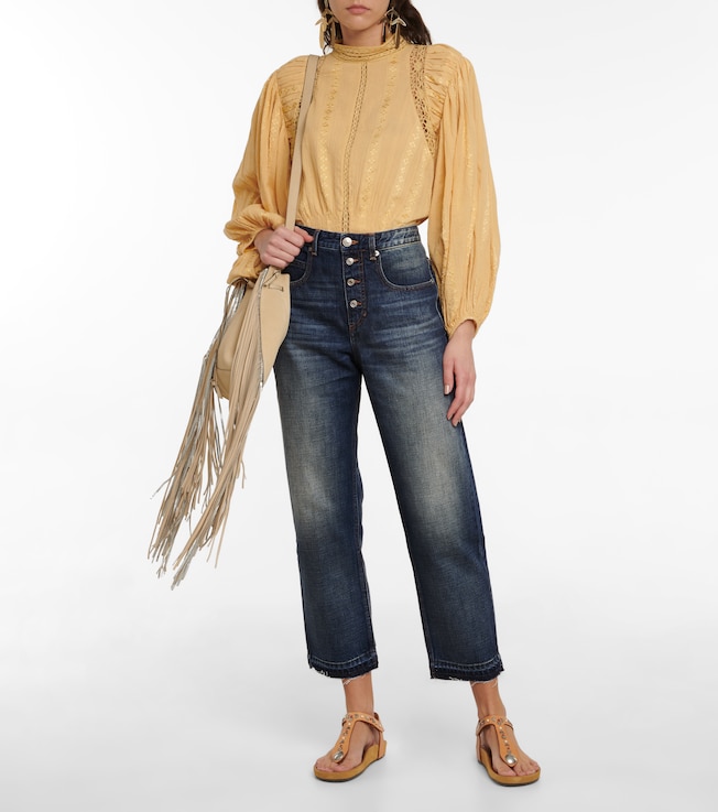 Marant Étoile Belden high-rise straight jeans