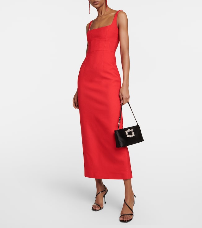 Emilia Wickstead Martel cloqué midi dress