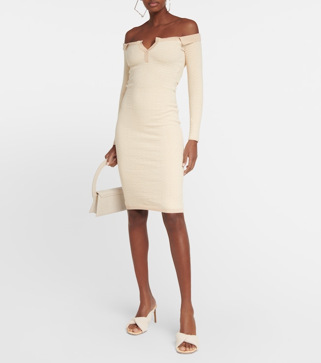 Jacquemus La Robe Pampero cotton-blend midi dress