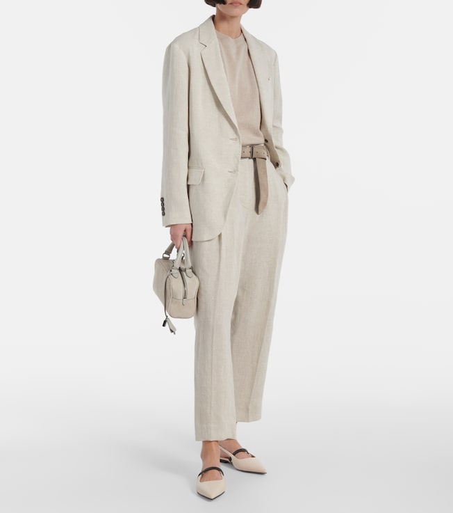 Brunello Cucinelli Linen-blend blazer