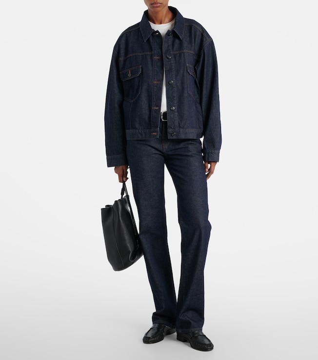 The Row Carlyl mid-rise straight jeans