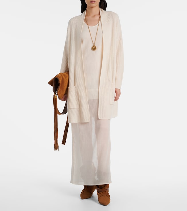 Jardin des Orangers Ribbed-knit cashmere cardigan