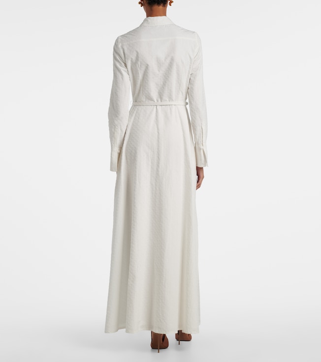 Oscar de la Renta Oscar de la Renta Belted cotton poplin shirt dress