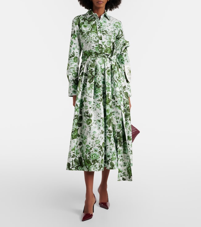 Erdem Floral cotton shirt dress