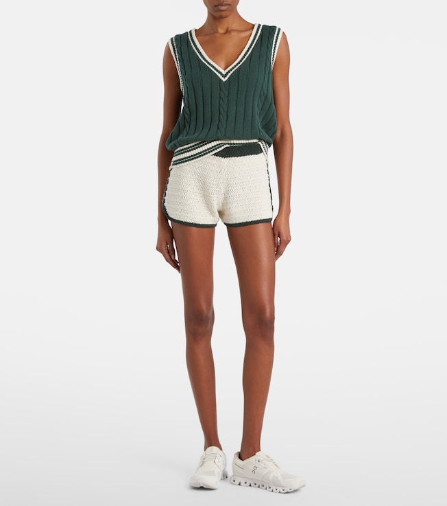 The Upside Molokai crochet cotton shorts